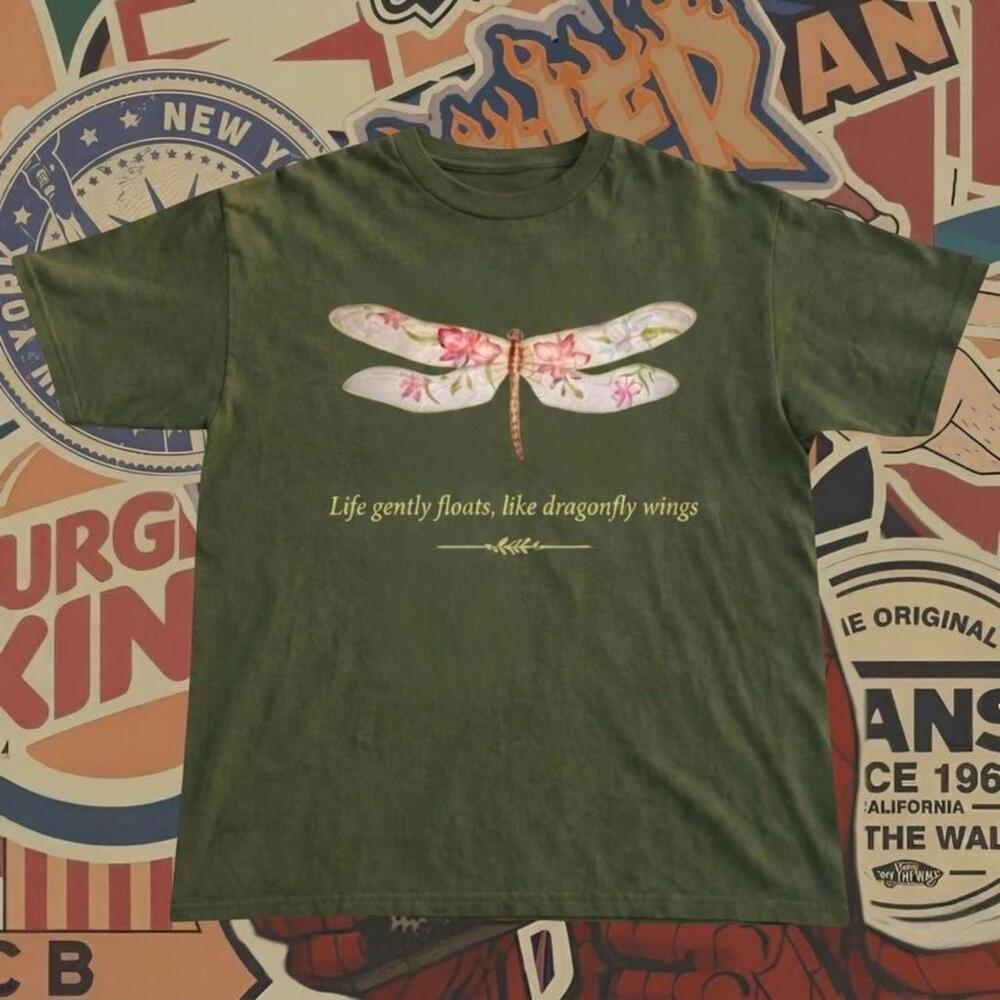 Green Dragonfly Graphic Tee
